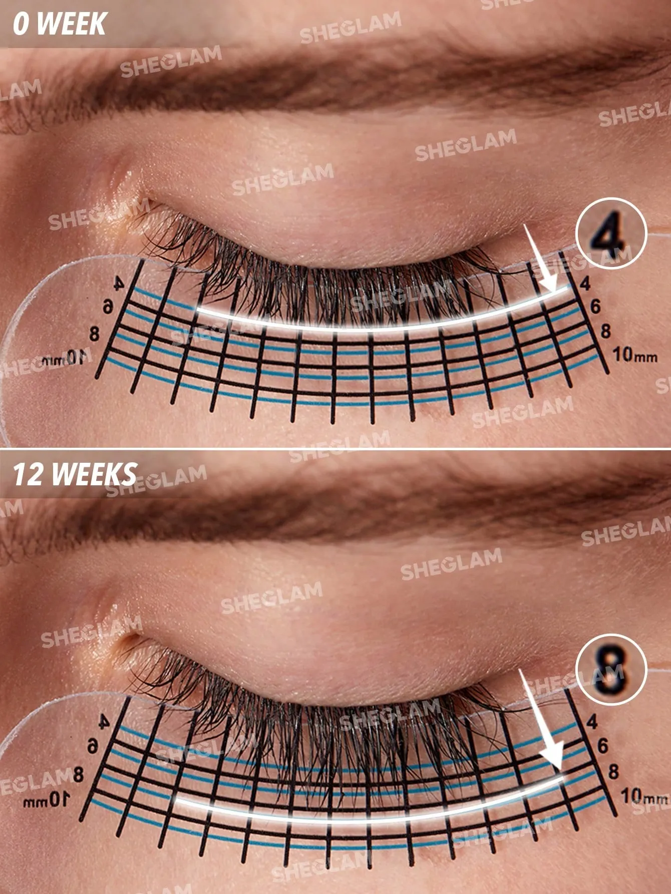 بعد از استفاده خرید سرم تقویت مژه و ابرو شیگلم اصل + بهترین قیمت (Gro Pro)