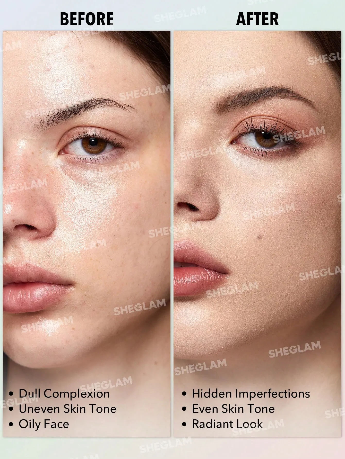 بعد از استفاده خرید پودر فیکس 3 کاره شیگلم اصل + بهترین قیمت (3-In-1 Correcting)