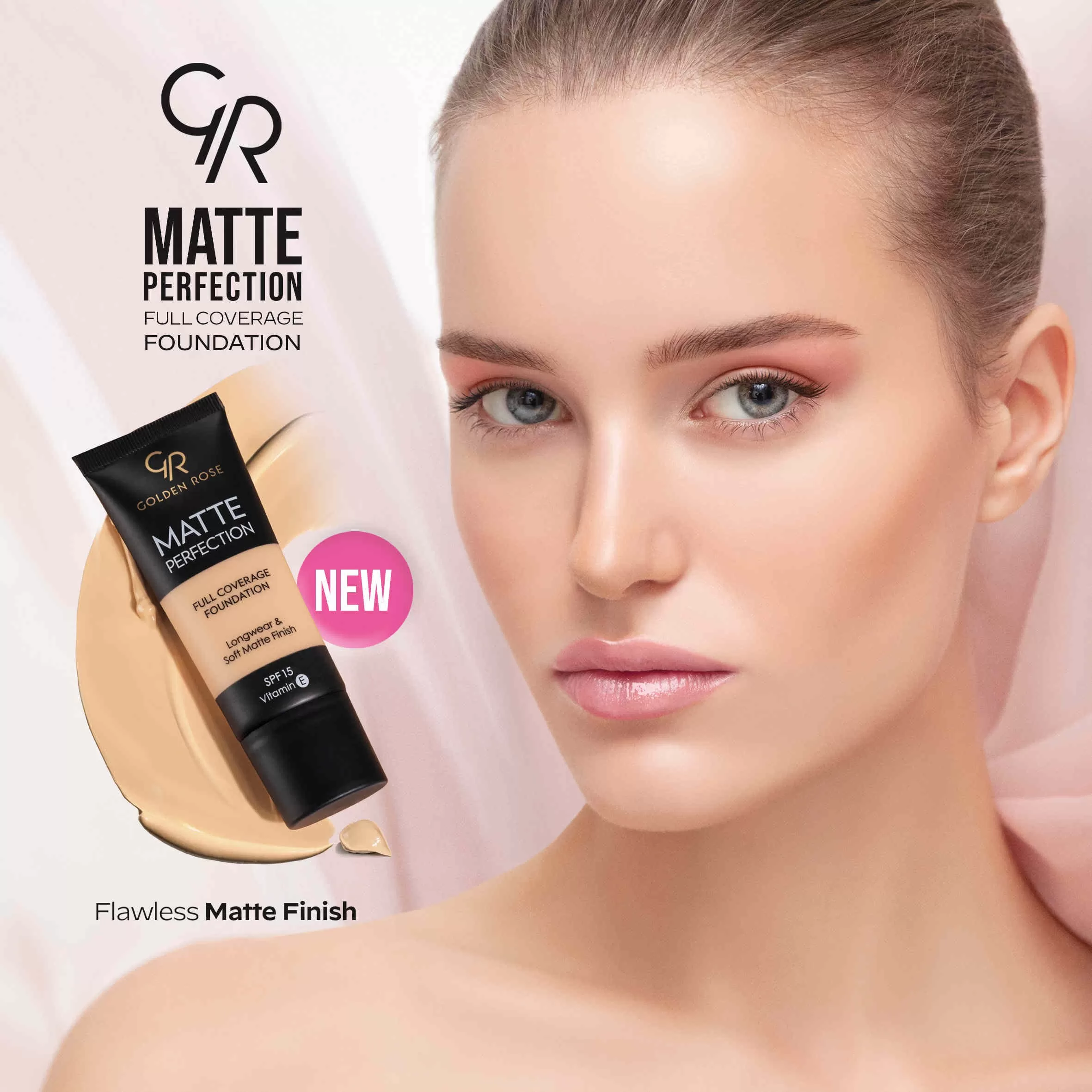 درباره کرم پودر گلدن رز مدل Matte Perfection اصل + قیمت (مات و مخملی)