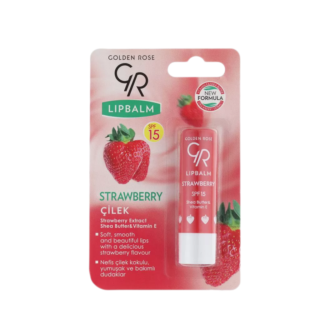 بالم لب گلدن رز awberry Lip Balm – SPF15 اصل + (تخفیف)