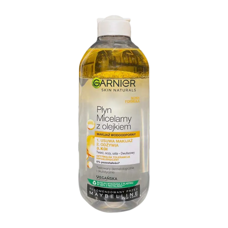 خرید میسلار واتر دو فاز زرد گارنیر حاوی روغن آرگان اصل + بهترین قیمت (Garnier biphase micellaire)