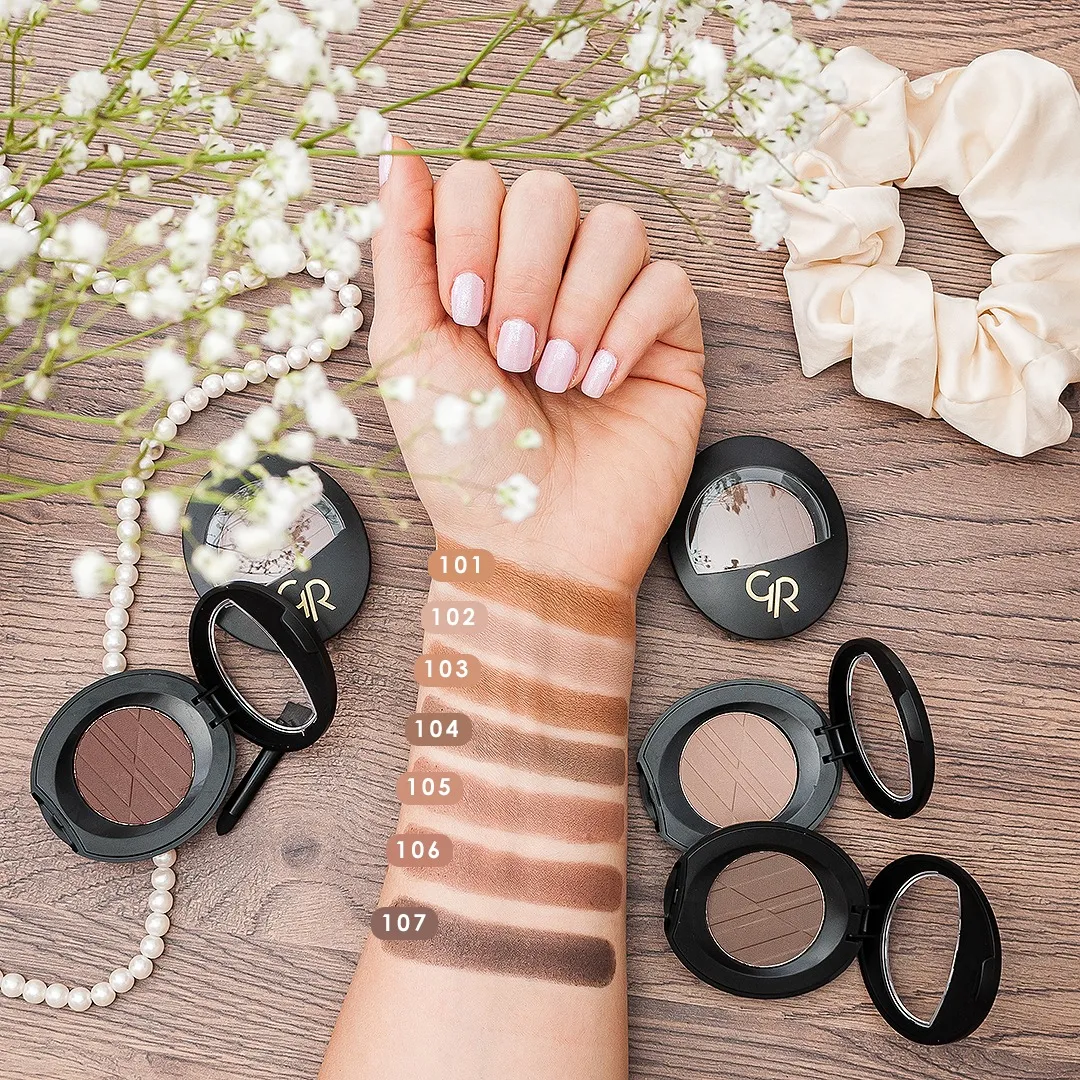 بعد از استفاده خرید سایه ابرو تکی گلدن رز اصل + بهترین قیمت (بافت نرم)