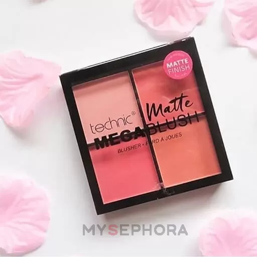 بعد از استفاده خرید رژگونه مات تکنیک Mega Blush اصل + بهترین قیمت (شاداب کننده صورت)