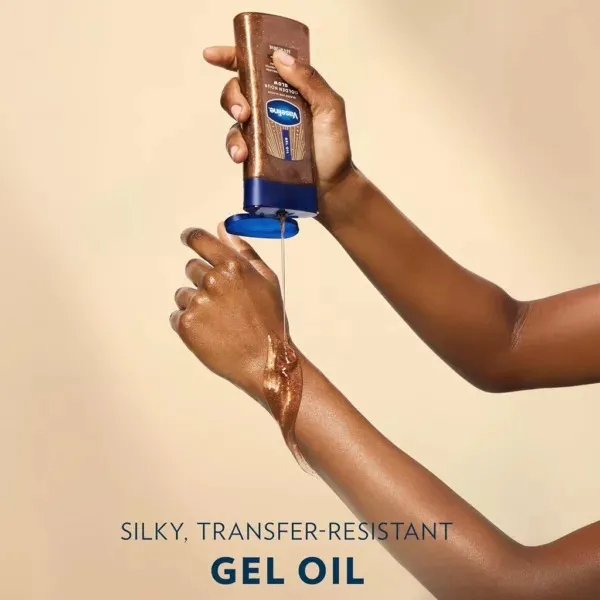 جزئیات و زوایای دیگر روغن بدن وازلین مدل Golden Hour Glow